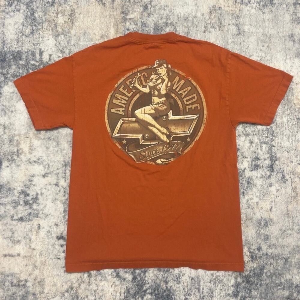 Chevy Orange Shirt Size L